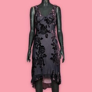Floral Velvet Vintage Dress